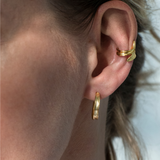 Græs ear cuff forgyldt