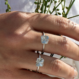 Firkløver ring sølv