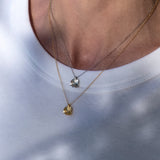 Firkløveranheng 18 karat gull med justerbar kjede