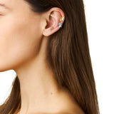 Firkløver ear cuff, sølv