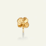 Firkløver ear cuff, forgyldt