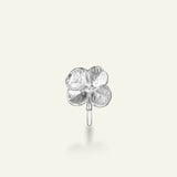 Firkløver ear cuff, sølv