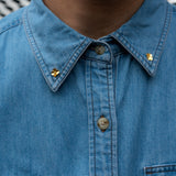 Firkløver pin 18 karat guld