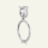 Rose statement ring, sølv