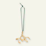 Mistelten, 18 karat guldbelagt