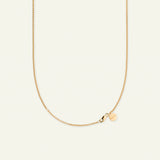 Firkløver statement halskæde med stort vedhæng, forgyldt