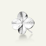 Firkløver broche sølv