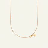 Firkløver halskæde med perlevedhæng, forgyldt