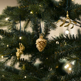 Mistelten, 18 karat guldbelagt