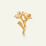 Forglemmigej pin 18 karat guld