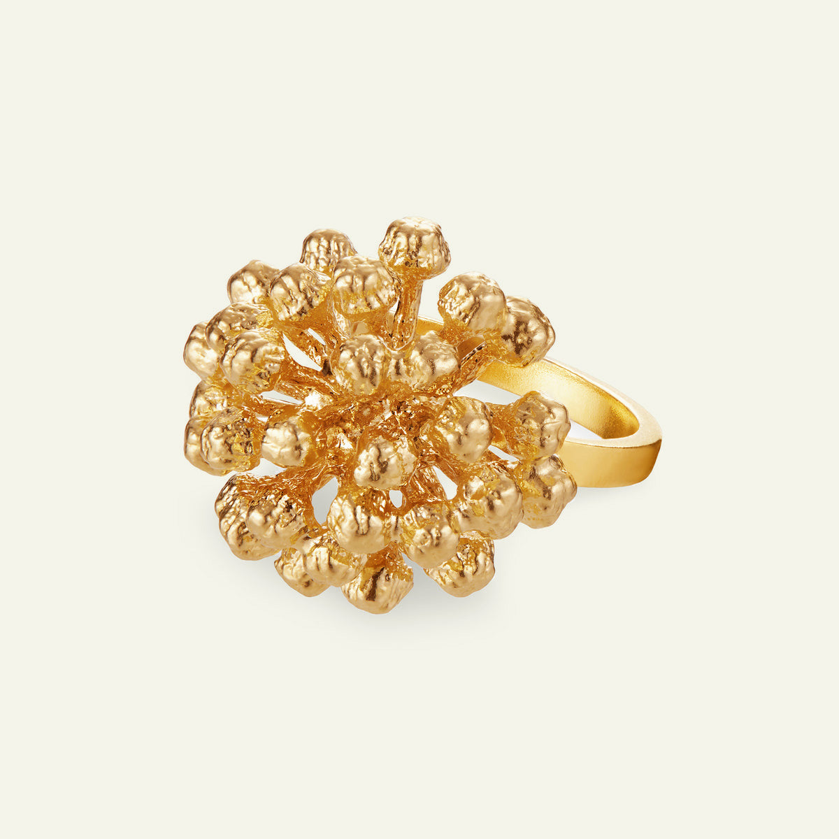 Dildblomst, Statement Ring Forgyldt