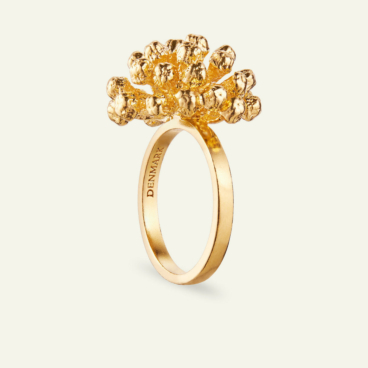 Dildblomst, Statement Ring Forgyldt