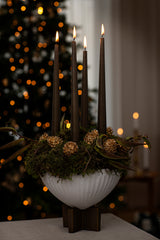 Fyrrekogle, 18 karat guldbelagt