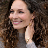 Forglemmigej Statement ring forgyldt