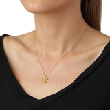 Persille halskæde med Vedhæng Forgyldt, justerbar kæde