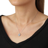 Persille halskæde med Vedhæng Sølv, justerbar kæde