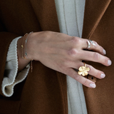 Græs Statement Ring Sølv