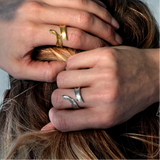 Græs Statement Ring Sølv