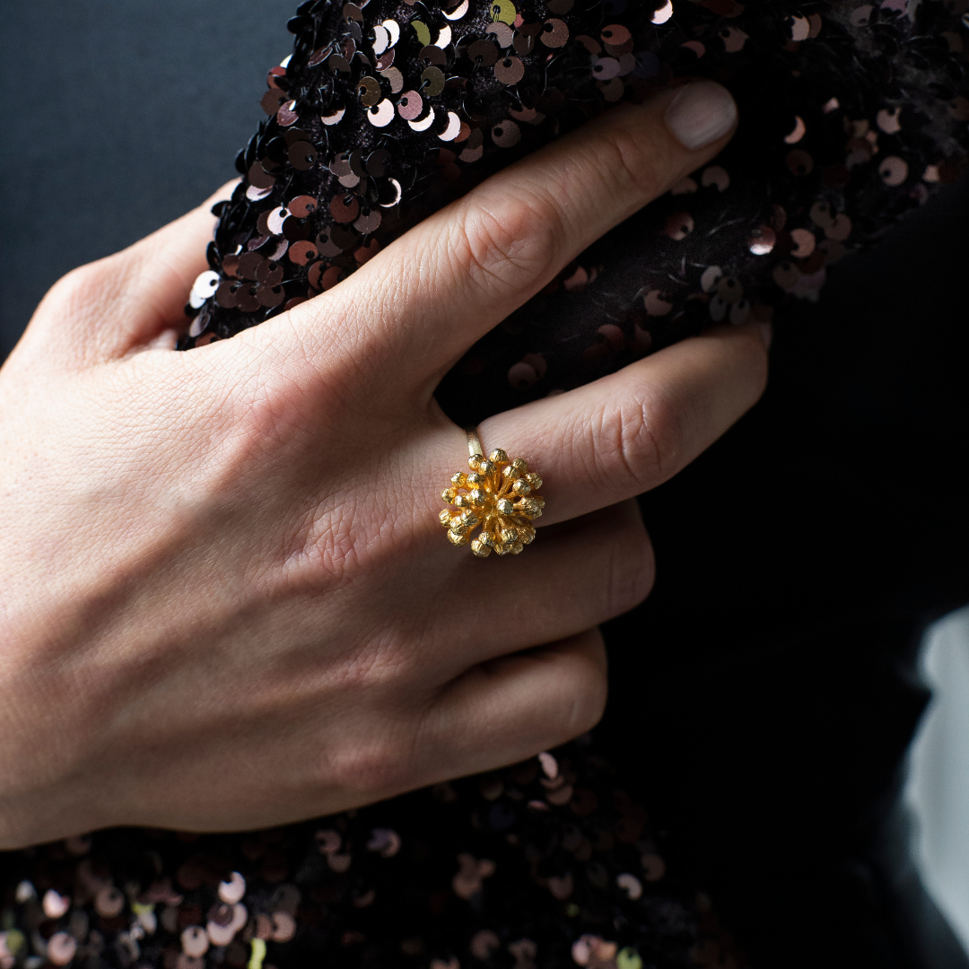 Dild Statement Ring Forgyldt