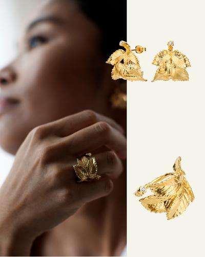 Rosenblad Hoops og Statement ring