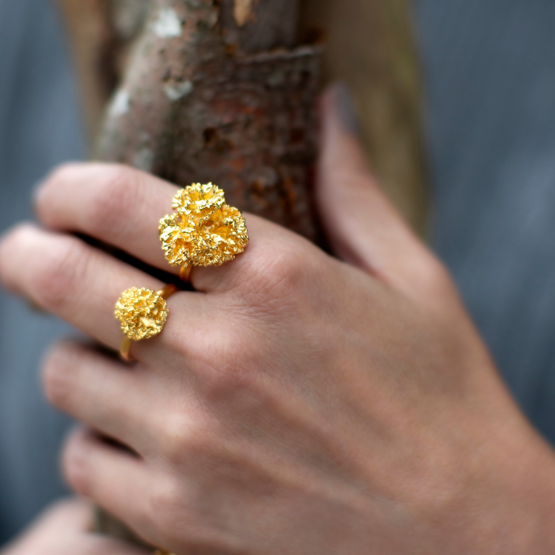 Persille Statement Ring Forgyldt