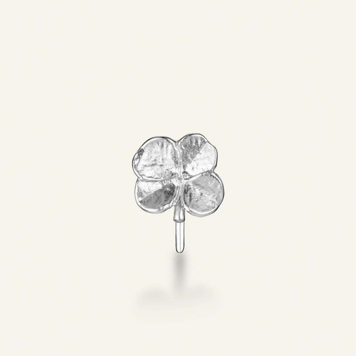 Firkløver ear cuff, sølv