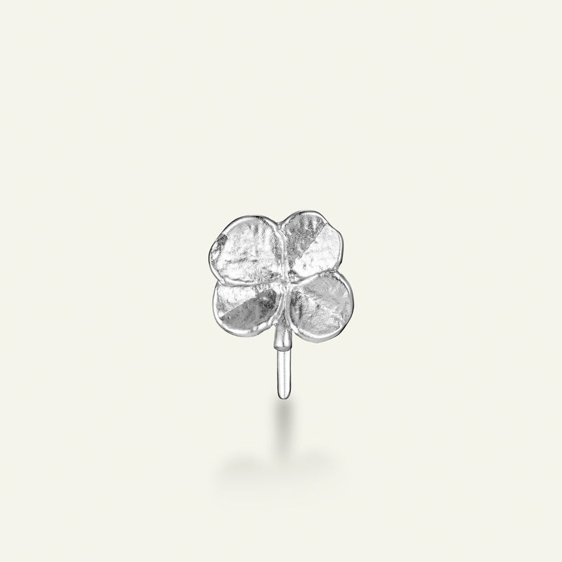 Firkløver ear cuff, sølv