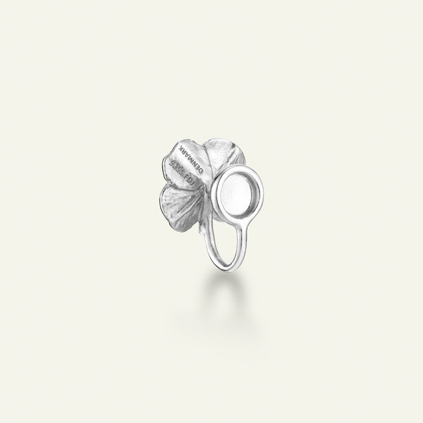 Firkløver ear cuff, sølv