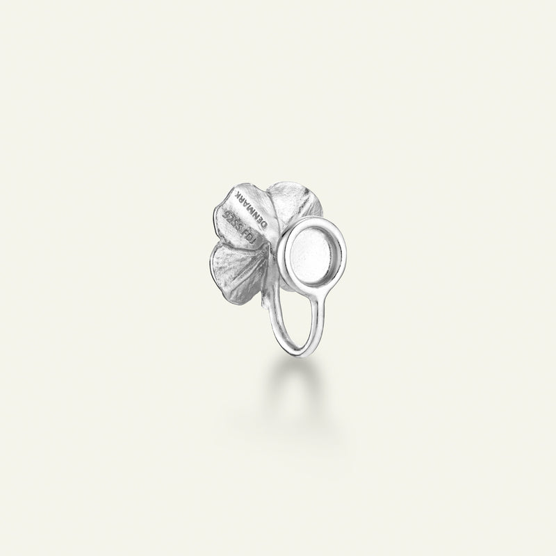 Firkløver ear cuff, sølv