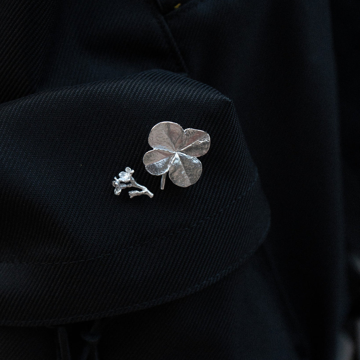Forglemmigej Blomst, pin, sølv
