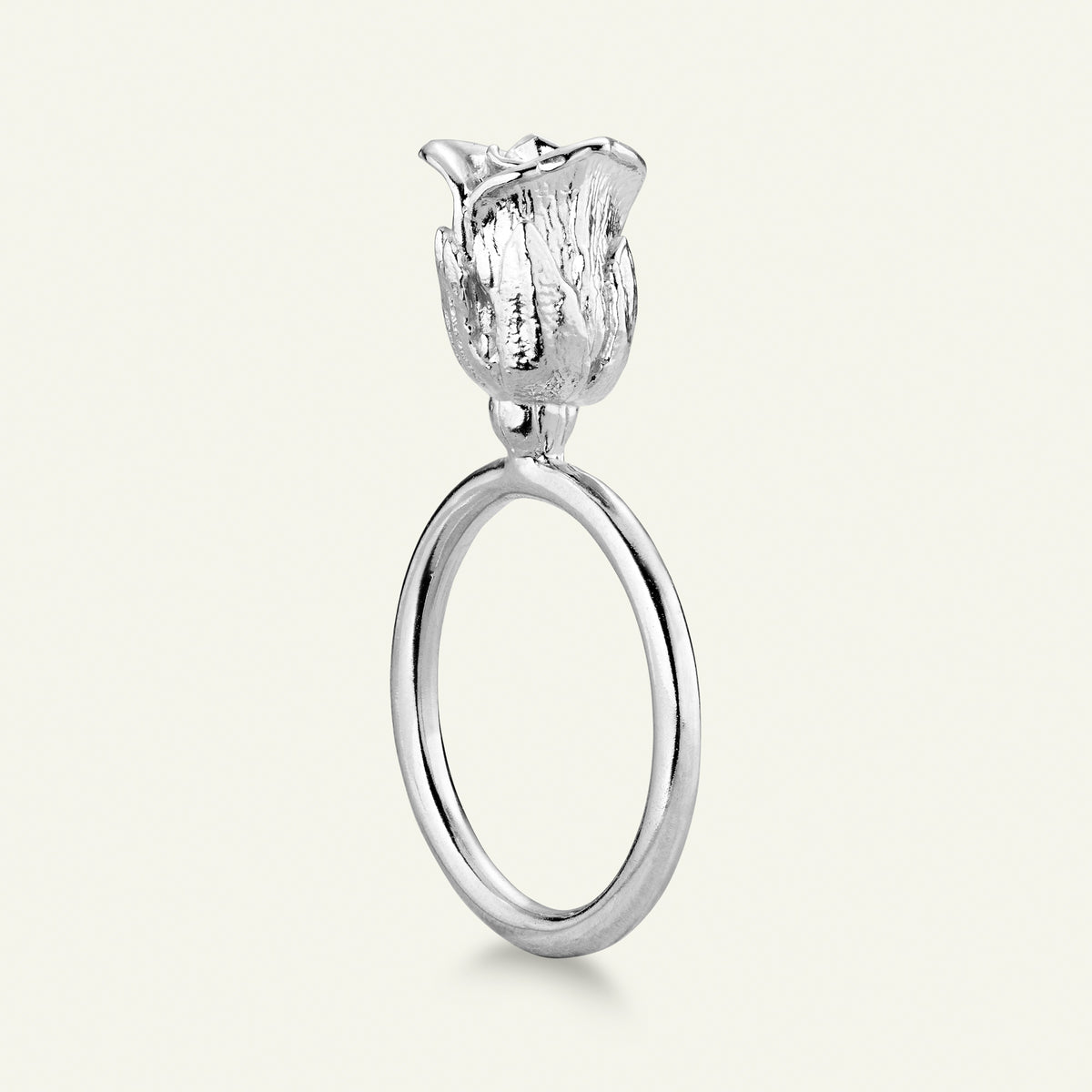 Rose statement ring, sølv