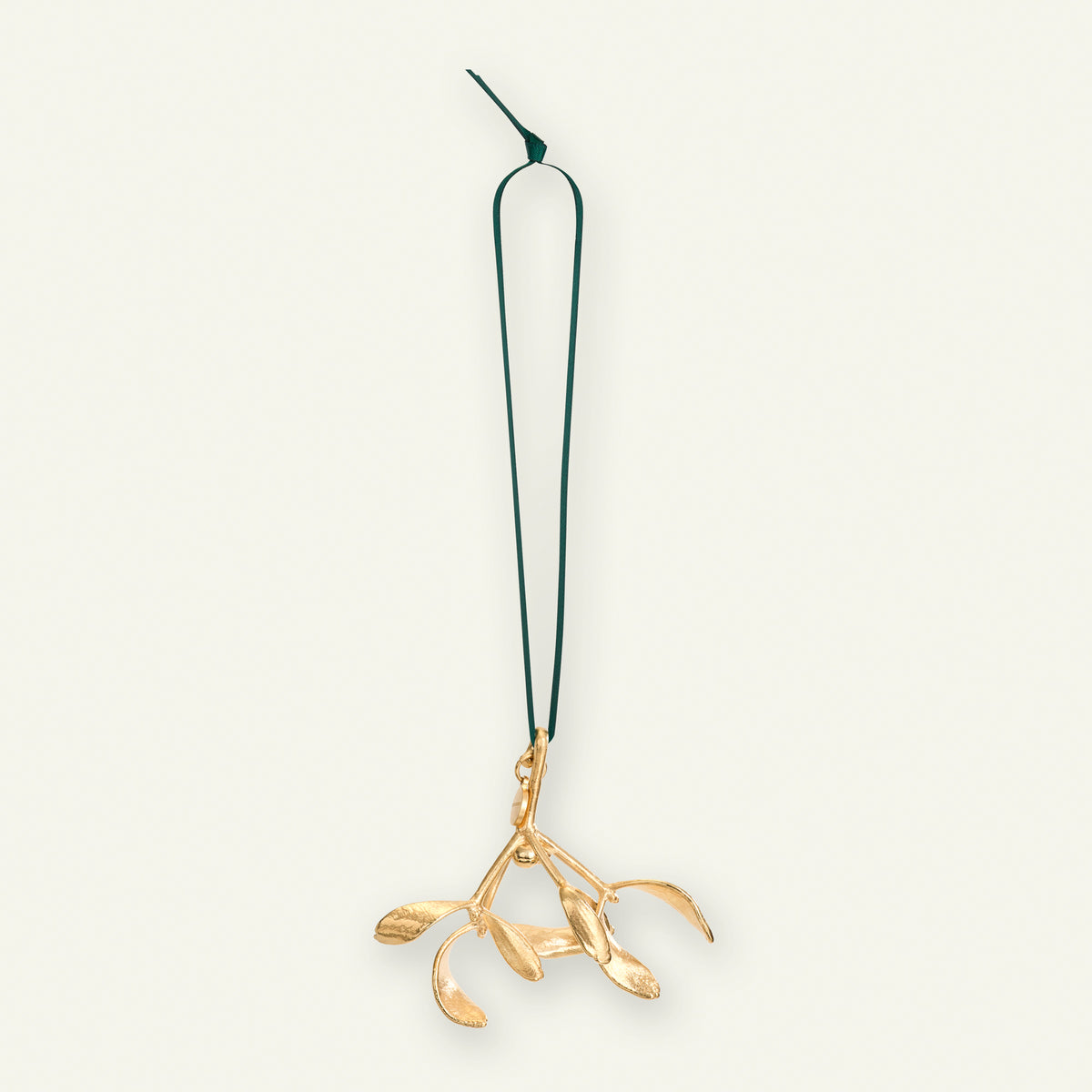 Mistelten, 18 karat guldbelagt