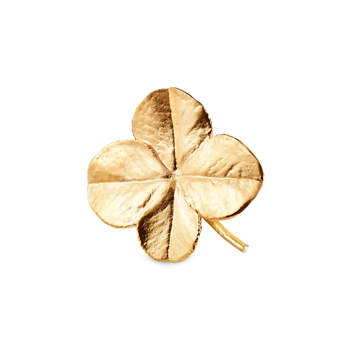 Firkløver broche 18 karat guld