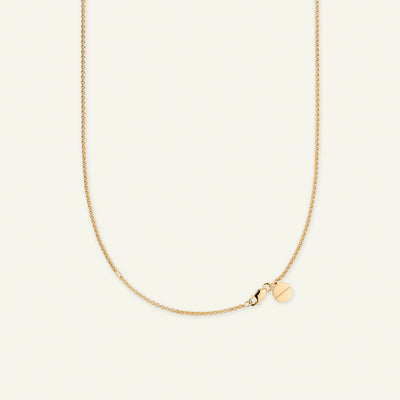 Firkløver statement halskæde med stort vedhæng, forgyldt