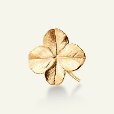 Firkløver broche 18 karat guld