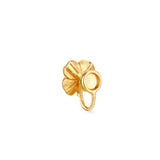 Firkløver ear cuff pavé forgyldt