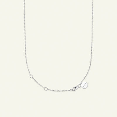 Firkløver halskæde med vedhæng sølv med justerbar kæde