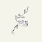 Forglemmigej Blomst, Statement Ring, Sølv