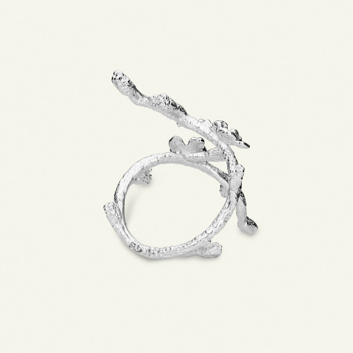 Forglemmigej Blomst, Statement Ring, Sølv