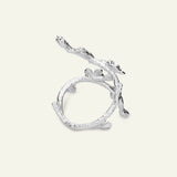Forglemmigej Blomst, Statement Ring, Sølv