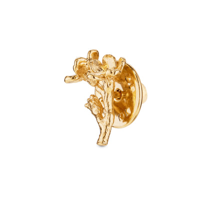 Forglemmegei-nål 18 karat gull