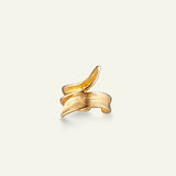 Græs ear cuff forgyldt