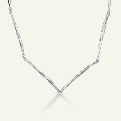 Græs Halskæde Sølv