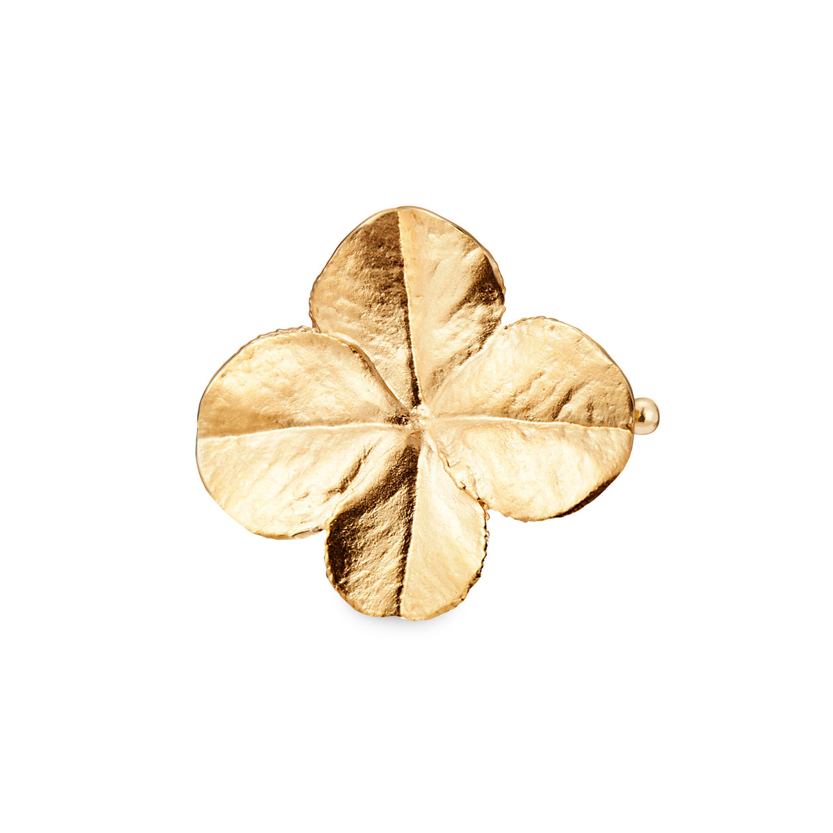 Firkløver hair clip, forgylt