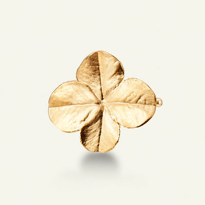 Firkløver hair clip, forgyldt