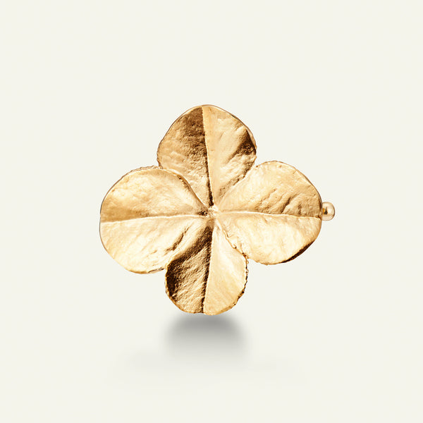 Firkløver hair clip, forgylt