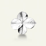 Firkløver hair clip, sølv