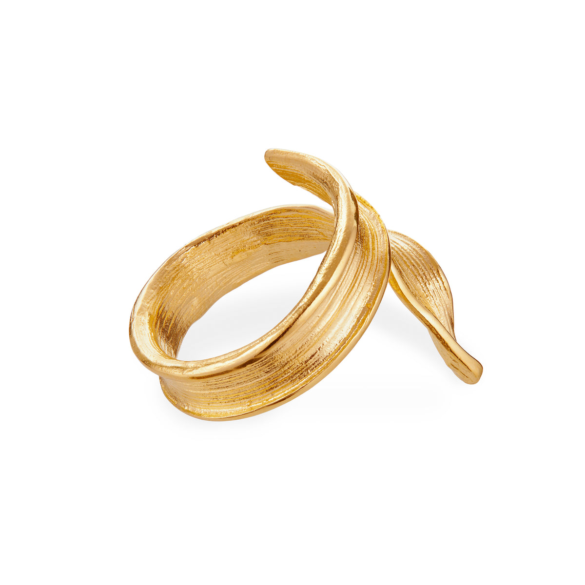 Statement Grass Ring forgylt 