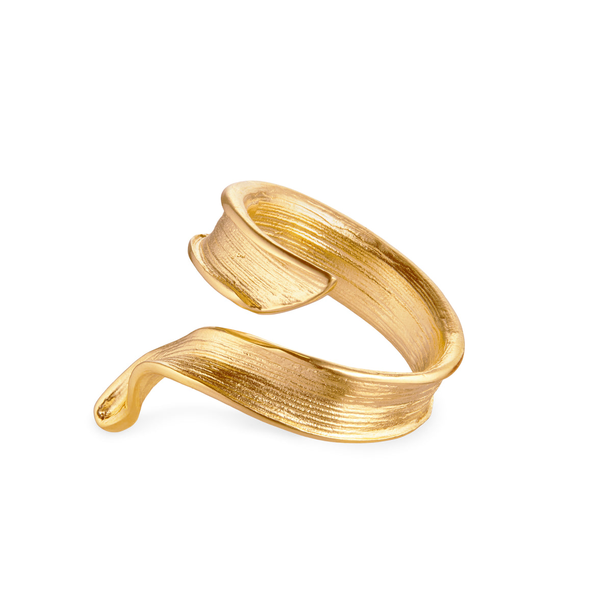 Statement Grass Ring forgylt 
