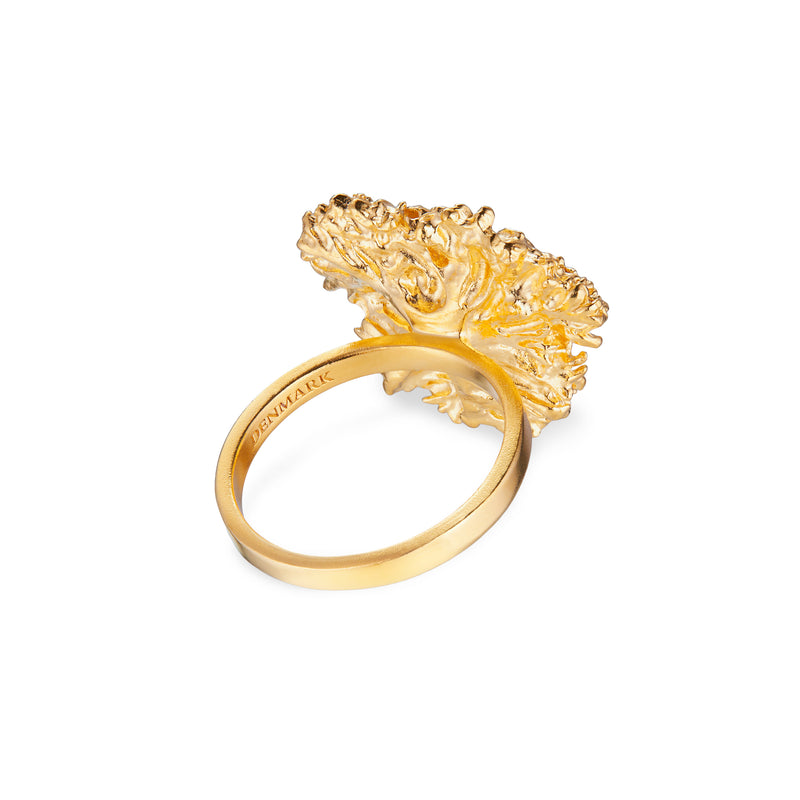 Statement Persille Ring Forgyldt
